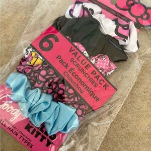 Hello Kitty Hair Scrunchies Set of 6 by Goody